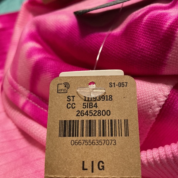 NWT Pink Seamless High Waist 7/8 Workout Tight - Pink Daisy Spiral Tie Dye - Picture 13 of 13